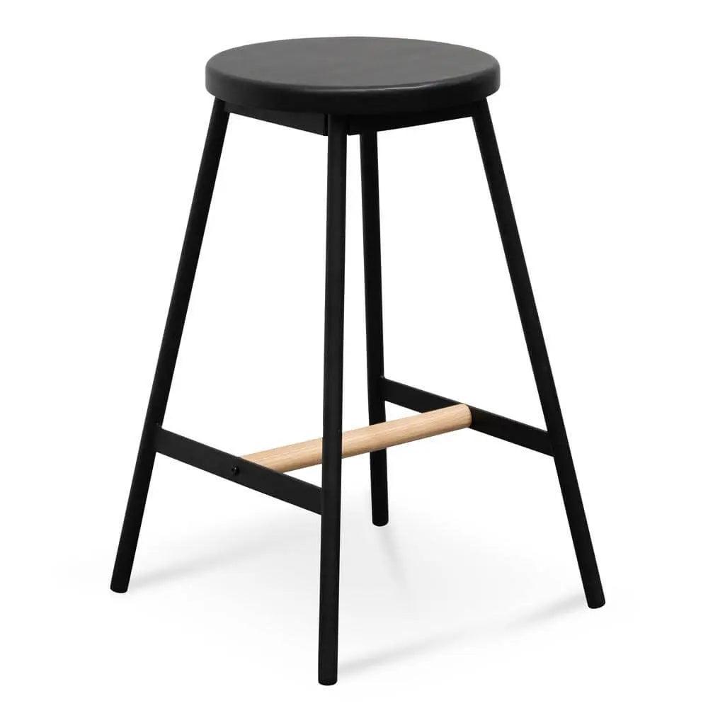 Calibre Black Timber Seat Bar Stool - Black Frame BS2471-NH - StoolsBS2471-NH 3