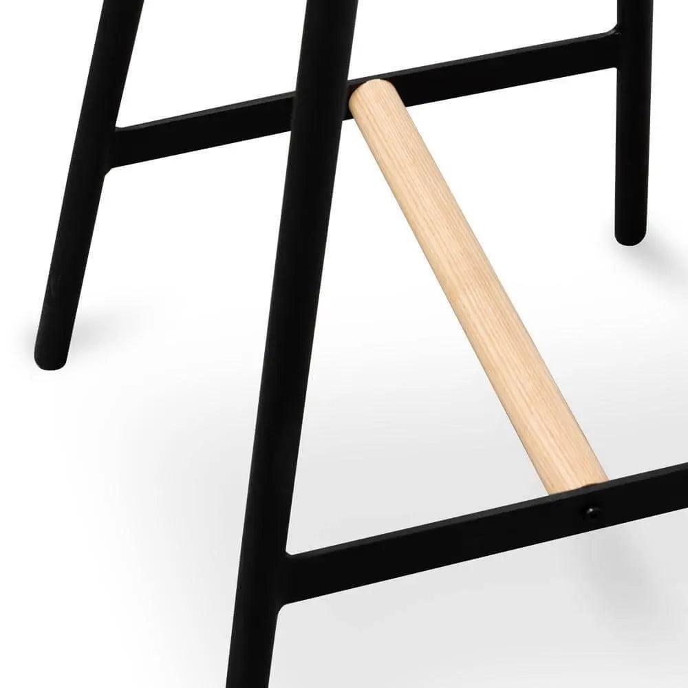 Calibre Black Timber Seat Bar Stool - Black Frame BS2471-NH - StoolsBS2471-NH 4