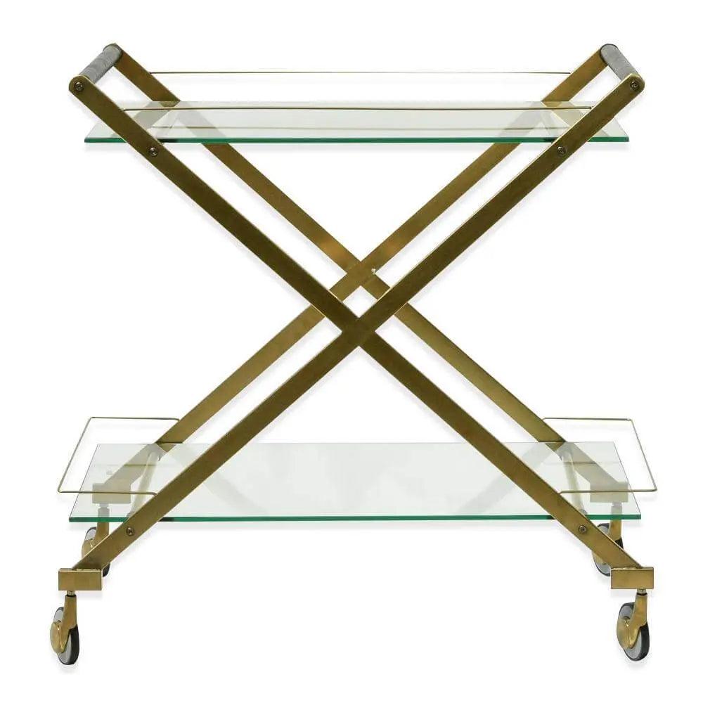 Calibre Brushed Gold Bar Cart - TrolllyBR005-BS 1