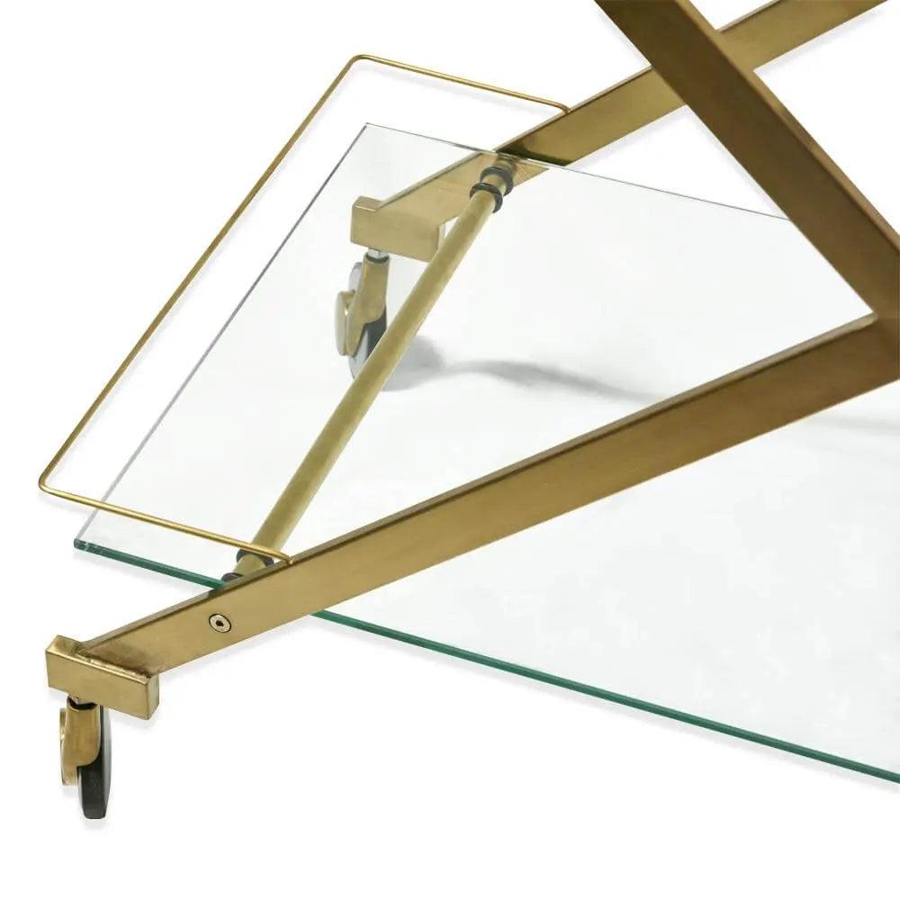 Calibre Brushed Gold Bar Cart - TrolllyBR005-BS 3