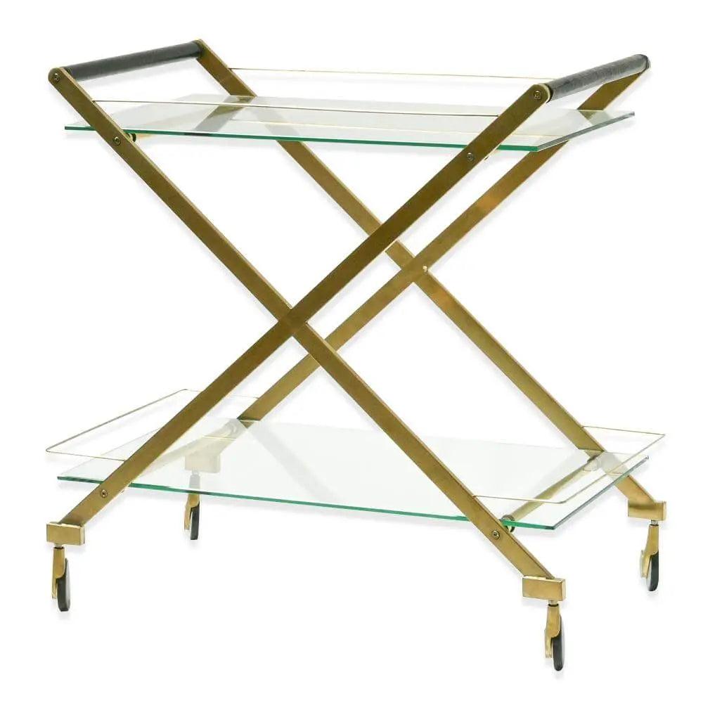 Calibre Brushed Gold Bar Cart - TrolllyBR005-BS 2