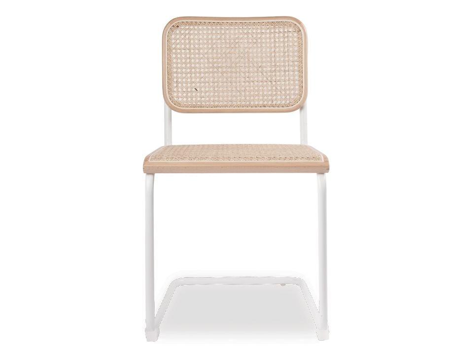 Calibre Chair - White with Natural Cane - B1000300399356182008350 2