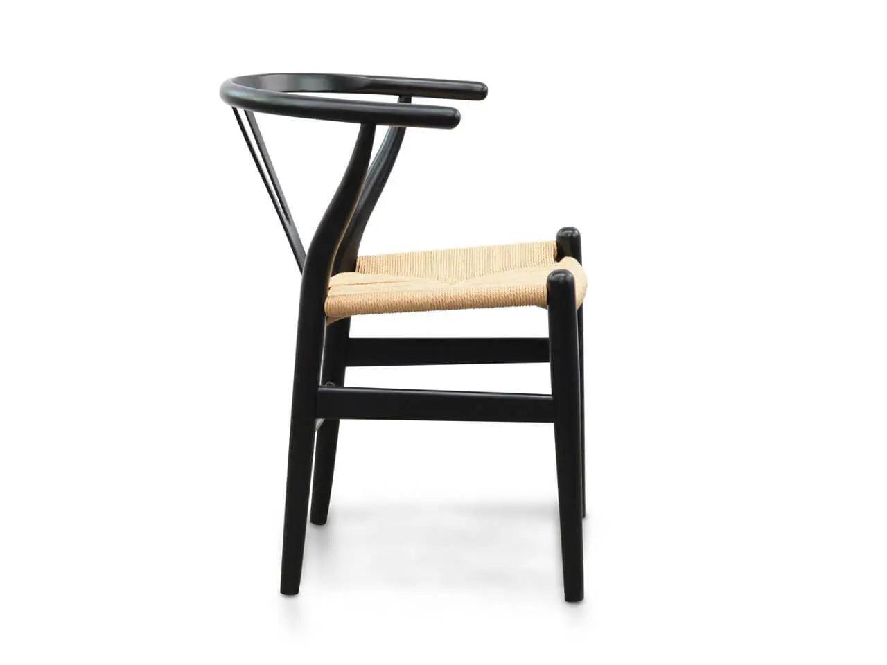 Calibre Dining Chair - Black - Natural Seat DC125BLK-SD - Dining ChairsDC125BLK-SD 3