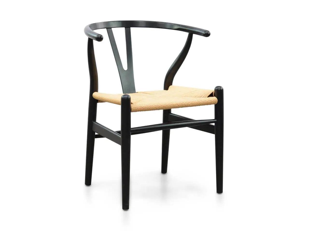 Calibre Dining Chair - Black - Natural Seat DC125BLK-SD - Dining ChairsDC125BLK-SD 2