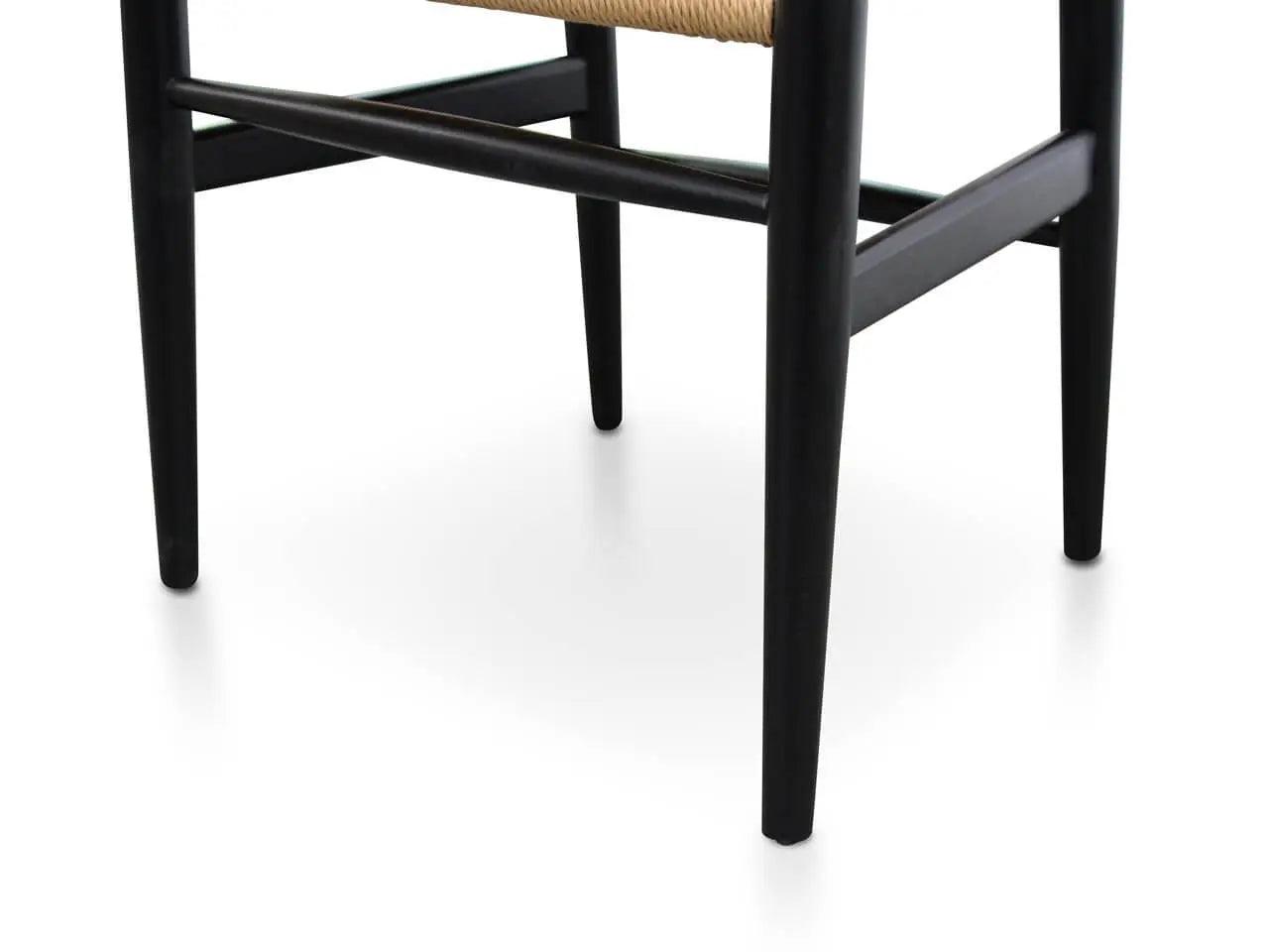 Calibre Dining Chair - Black - Natural Seat DC125BLK-SD - Dining ChairsDC125BLK-SD 5