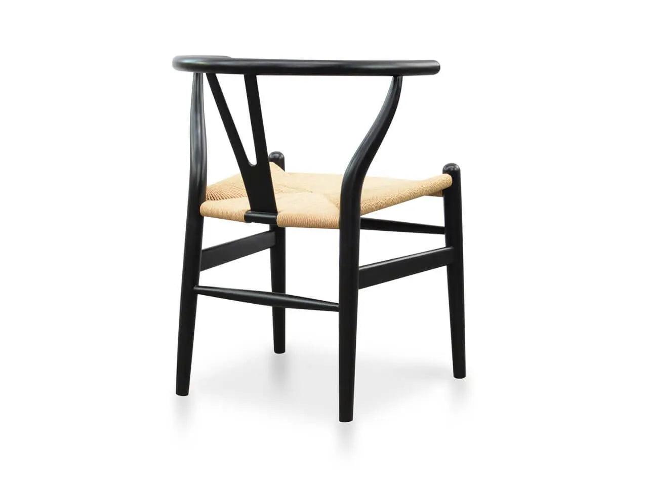 Calibre Dining Chair - Black - Natural Seat DC125BLK-SD - Dining ChairsDC125BLK-SD 4