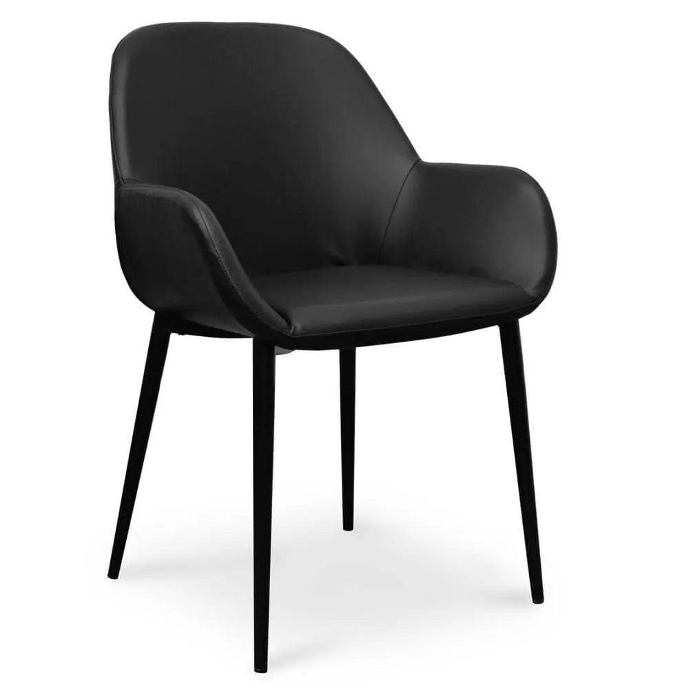 Calibre Dining chair - Black PU - Black Legs DC2226-SD - Dining ChairsDC2226-SD 1