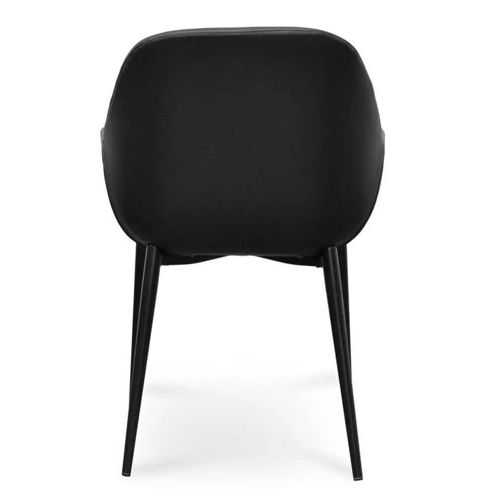 Calibre Dining chair - Black PU - Black Legs DC2226-SD - Dining ChairsDC2226-SD 4