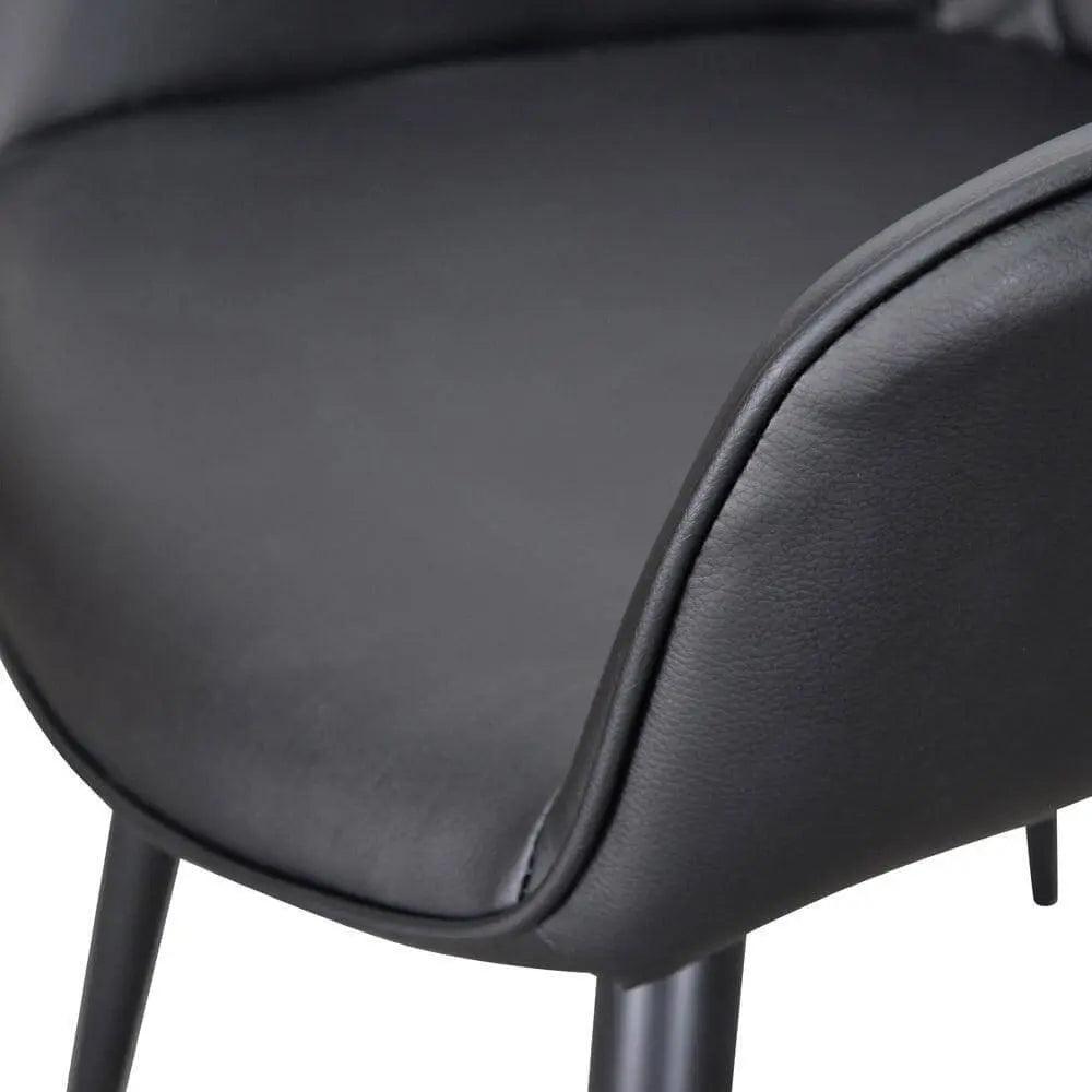 Calibre Dining Chair - Black PU (Set of 2) DC2082-SEx2 - Dining ChairsDC2082-SEx2 3