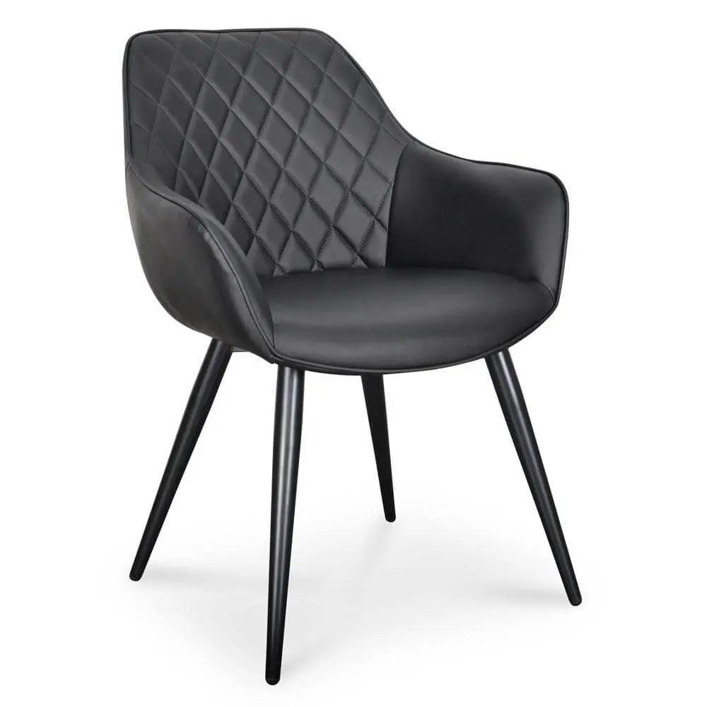 Calibre Dining Chair - Black PU (Set of 2) DC2082-SEx2 - Dining ChairsDC2082-SEx2 5