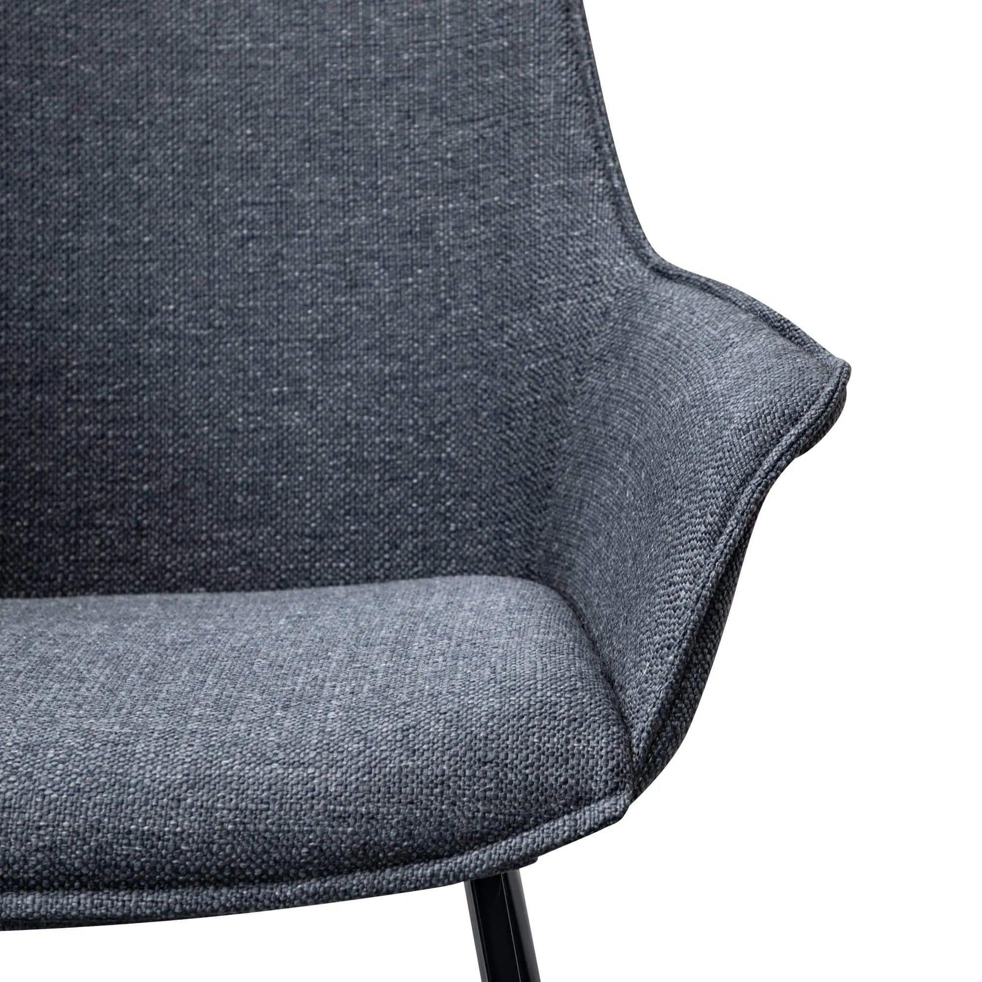 Calibre Dining Chair - Charcoal Grey (Set of 2) DC2633-SEx2 - Dining ChairsDC2633-SEx2 5