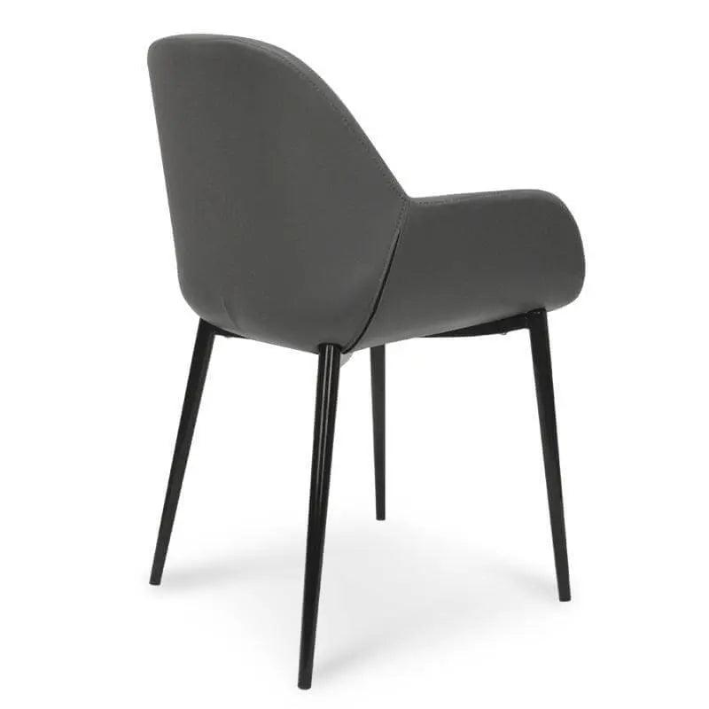 Calibre Dining Chair in Charcoal Grey With Black Legs DC962-SD - Dining ChairsDC962-SD 3