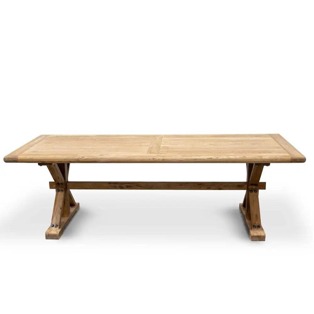 Calibre Elm Wood 2.4m Dining Table - Rustic Natural DT2379 - Dining TablesDT2379 1