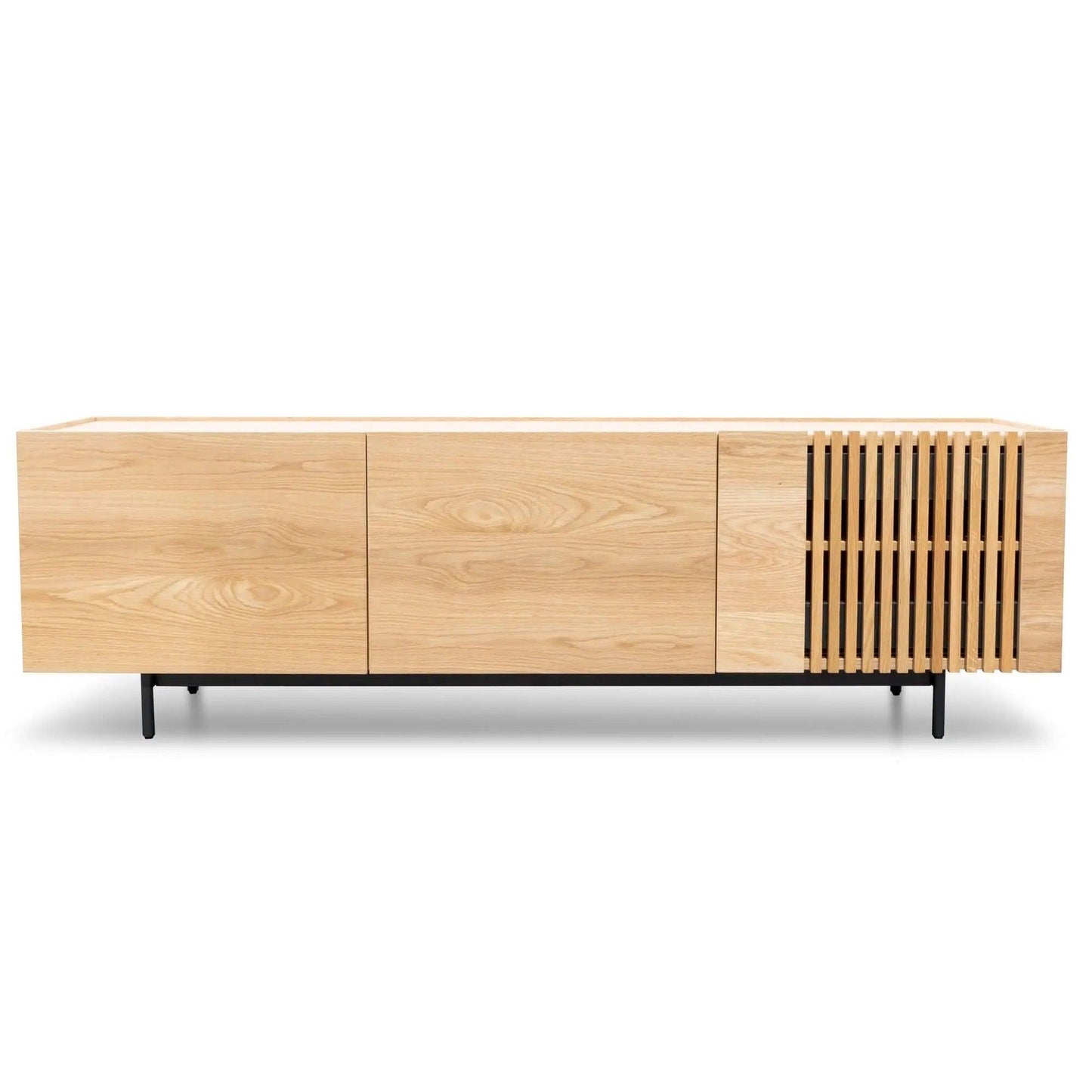 Calibre Entertainment TV Unit - Natural with Black Legs TV2810-KD - Entertainment UnitsTV2810-KD 2