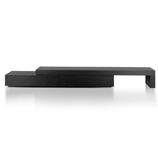 Calibre Extendable Entertainment TV Unit - Black Oak TV6132-CN-Entertainment Units-Calibre-Prime Furniture