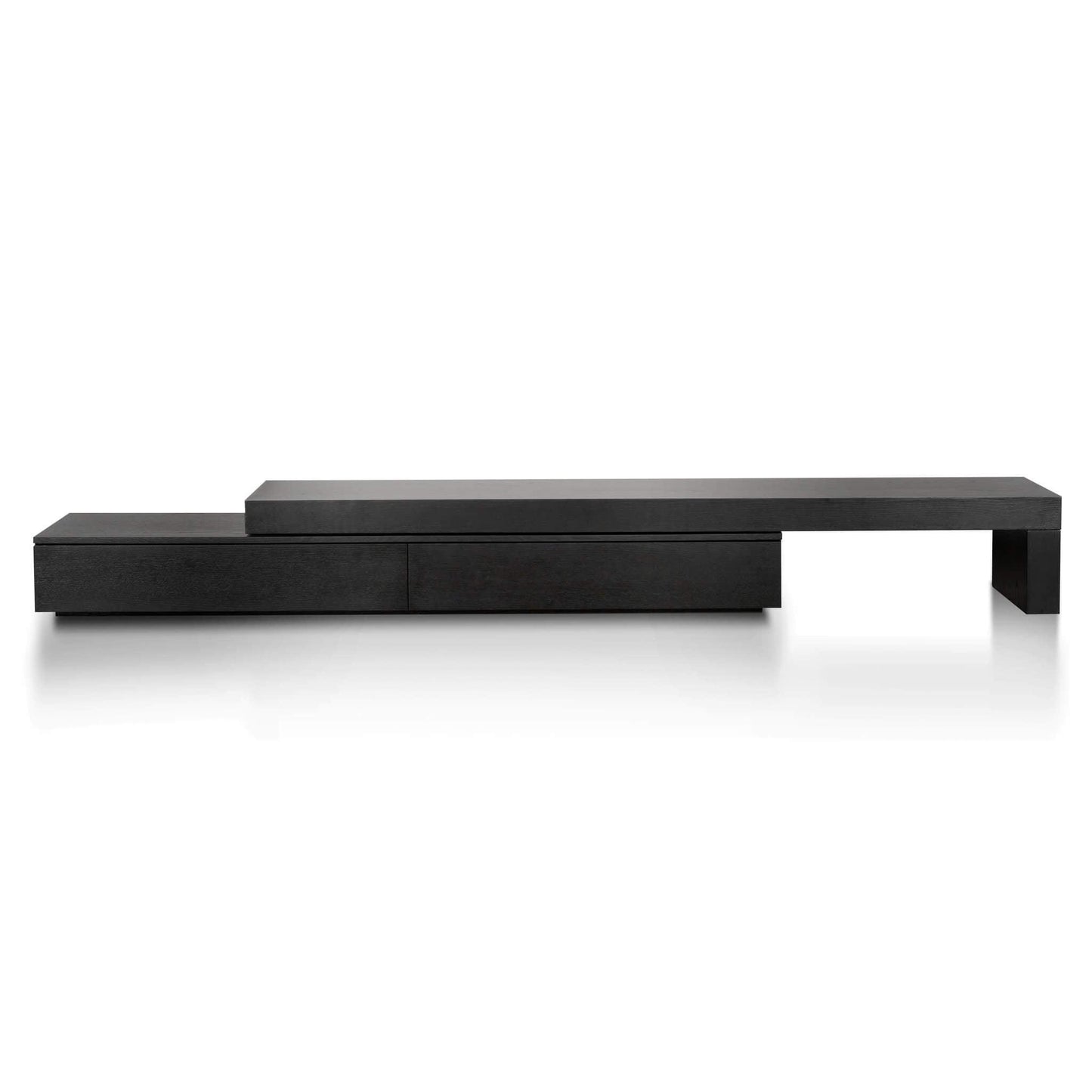 Calibre Extendable Entertainment TV Unit - Black Oak TV6132-CN-Entertainment Units-Calibre-Prime Furniture