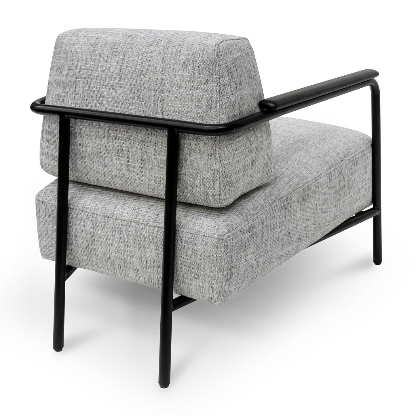 Calibre Fabric Armchair - Light Spec Grey with Black Legs - Arm ChairsLC6961-IG 5