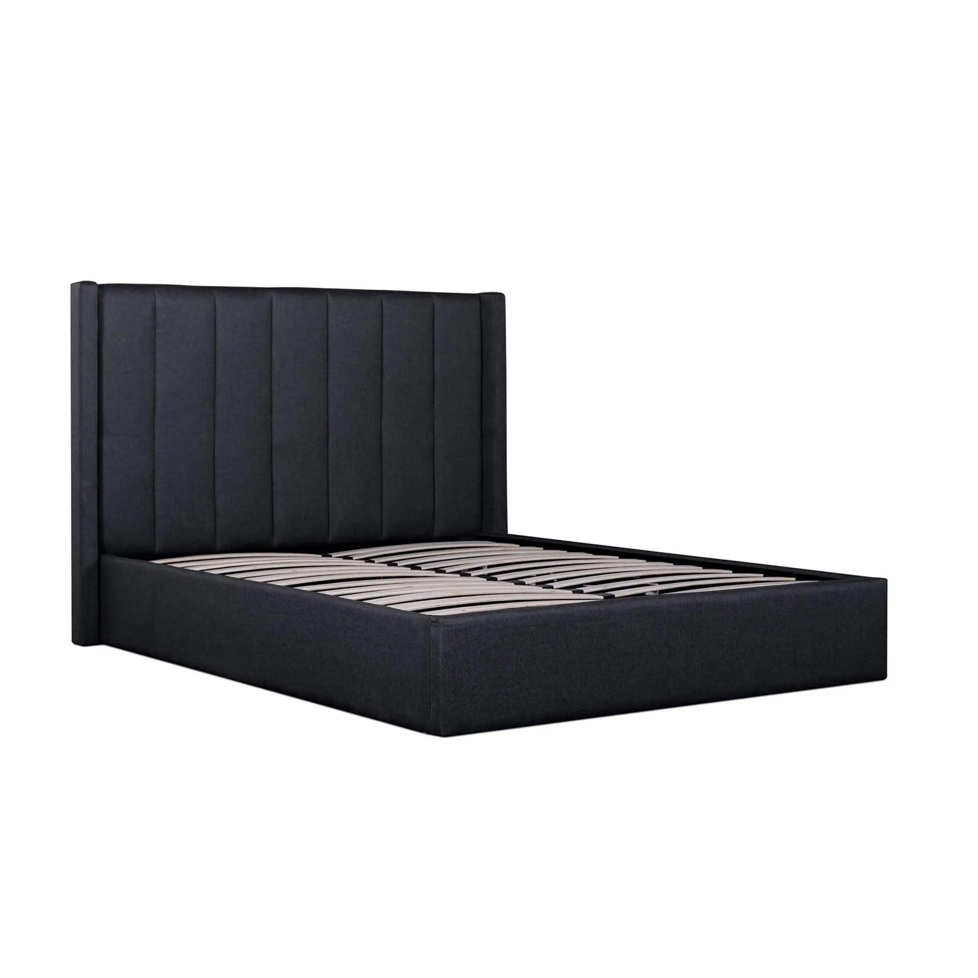 Calibre Fabric King Bed in Charcoal Grey with Storage BD6021-YO - BedsBD6021-YO 2