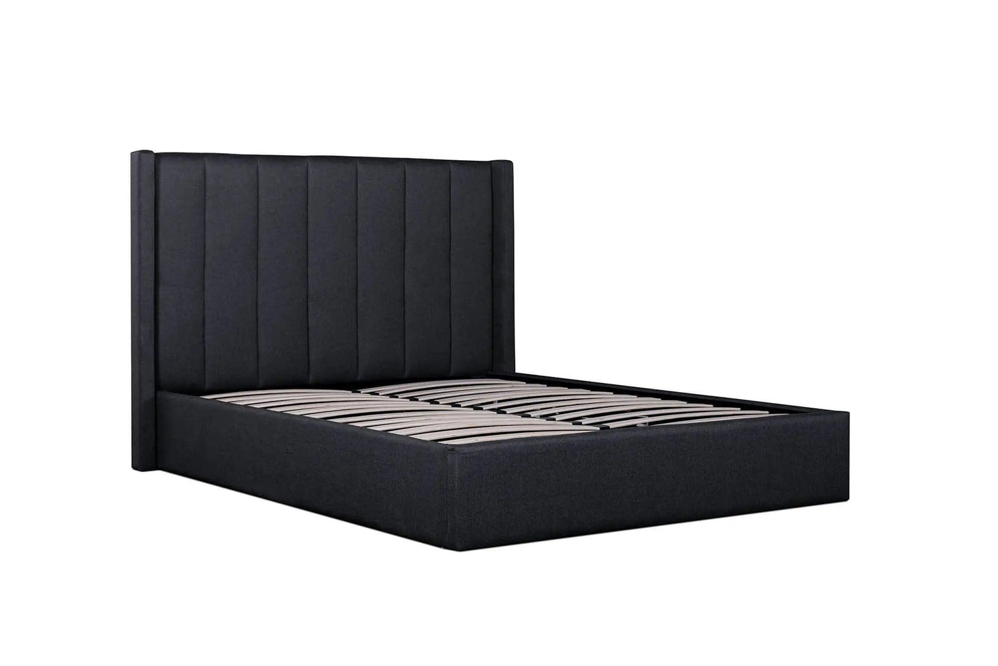 Calibre Fabric Queen Bed - Charcoal Grey with Storage BD6020-YO - BedsBD6020-YO 1