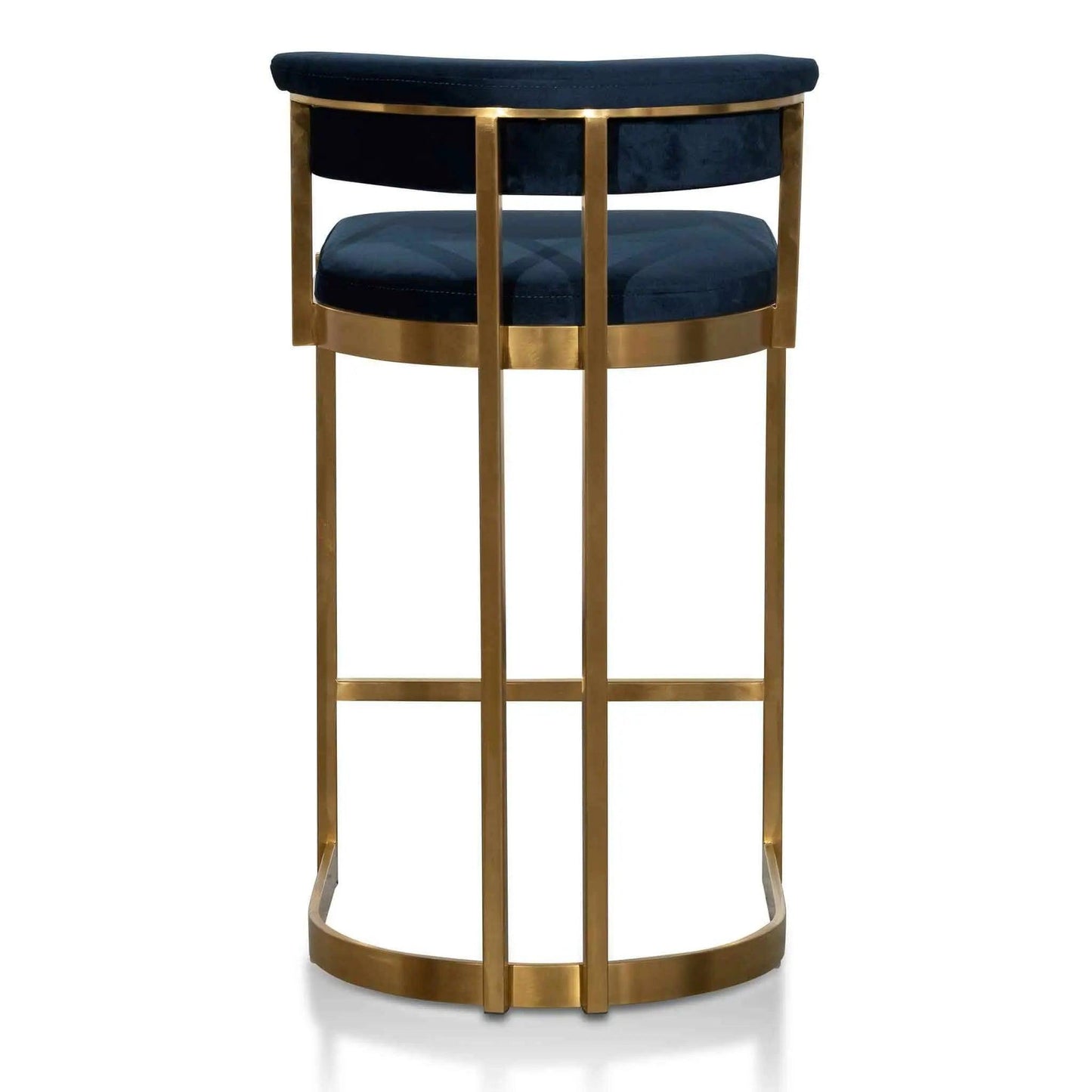 Calibre Indigo Velvet Bar Stool - Golden Base BS6273-BS - StoolsBS6273-BS 5