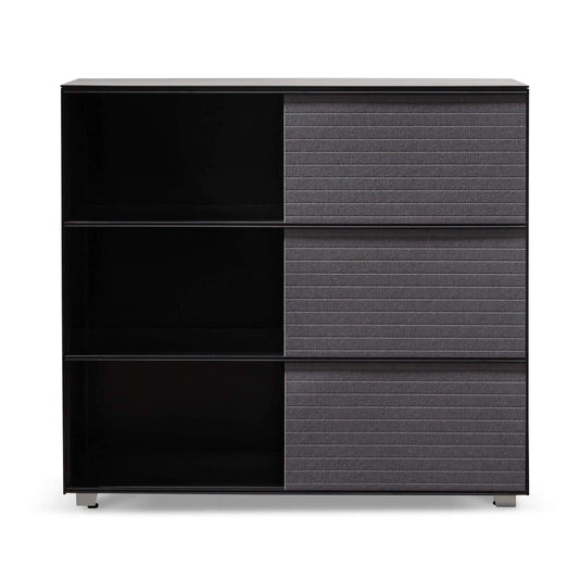 Calibre Inter-layered Black Storage Cabinet - Grey Doors DT6548-SN - Storage CabinetDT6548-SN 1