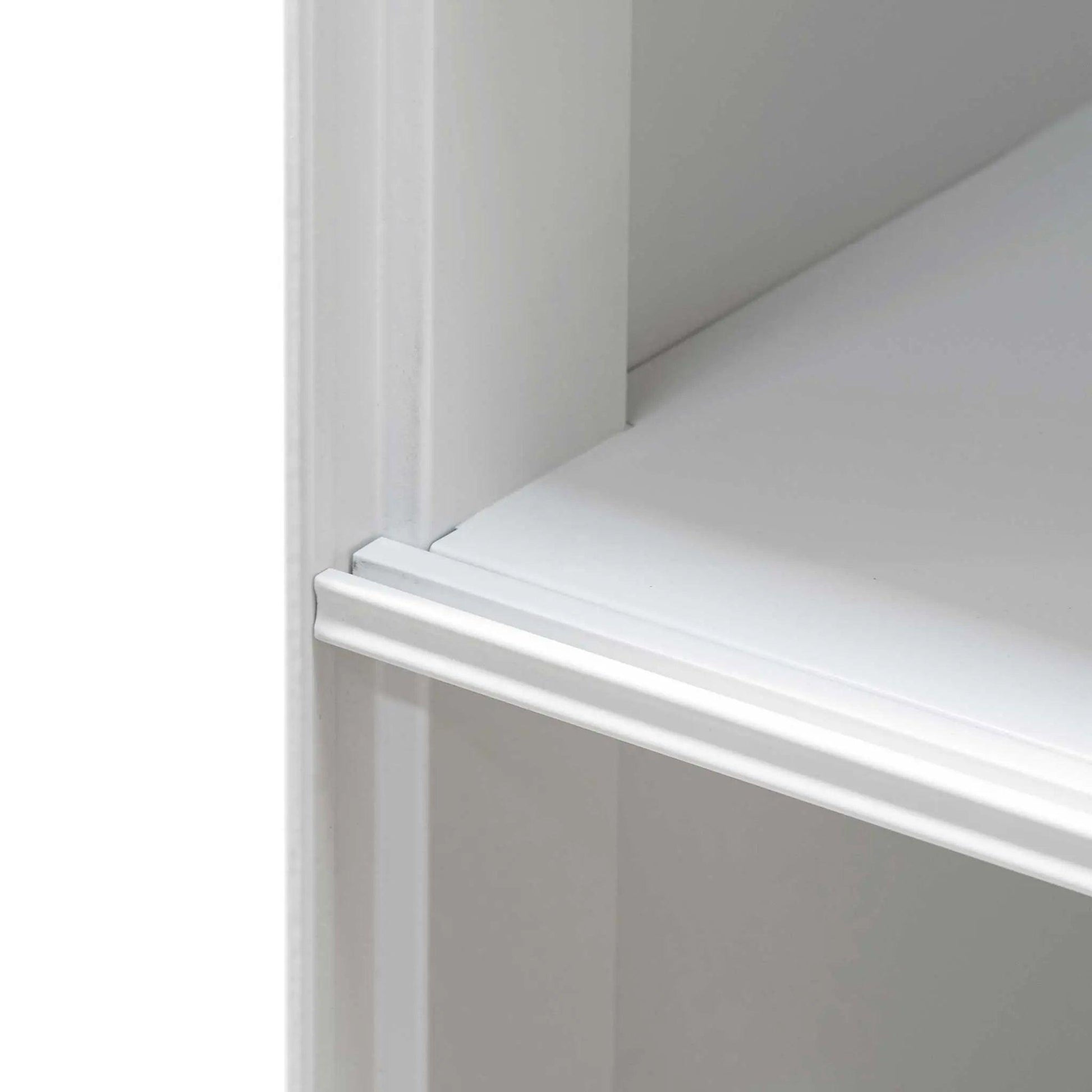 Calibre Inter-layered White Storage Cabinet - Grey Doors DT6169-SN - Storage CabinetDT6169-SN 5