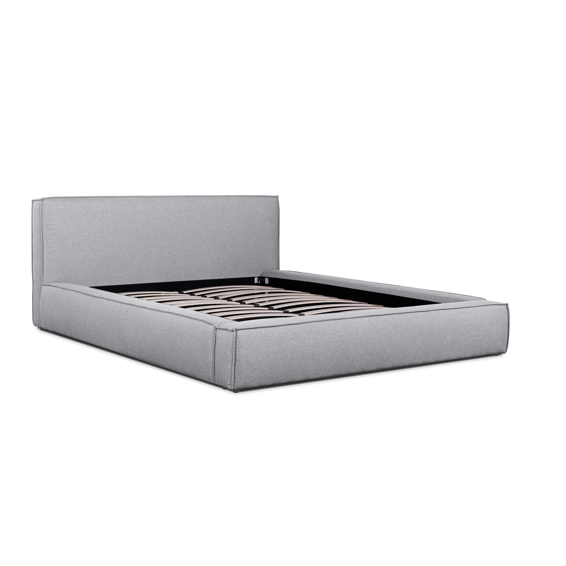 Calibre King Bed Frame - Pearl Grey Fabric BD2999-YO-Beds-Calibre-Prime Furniture