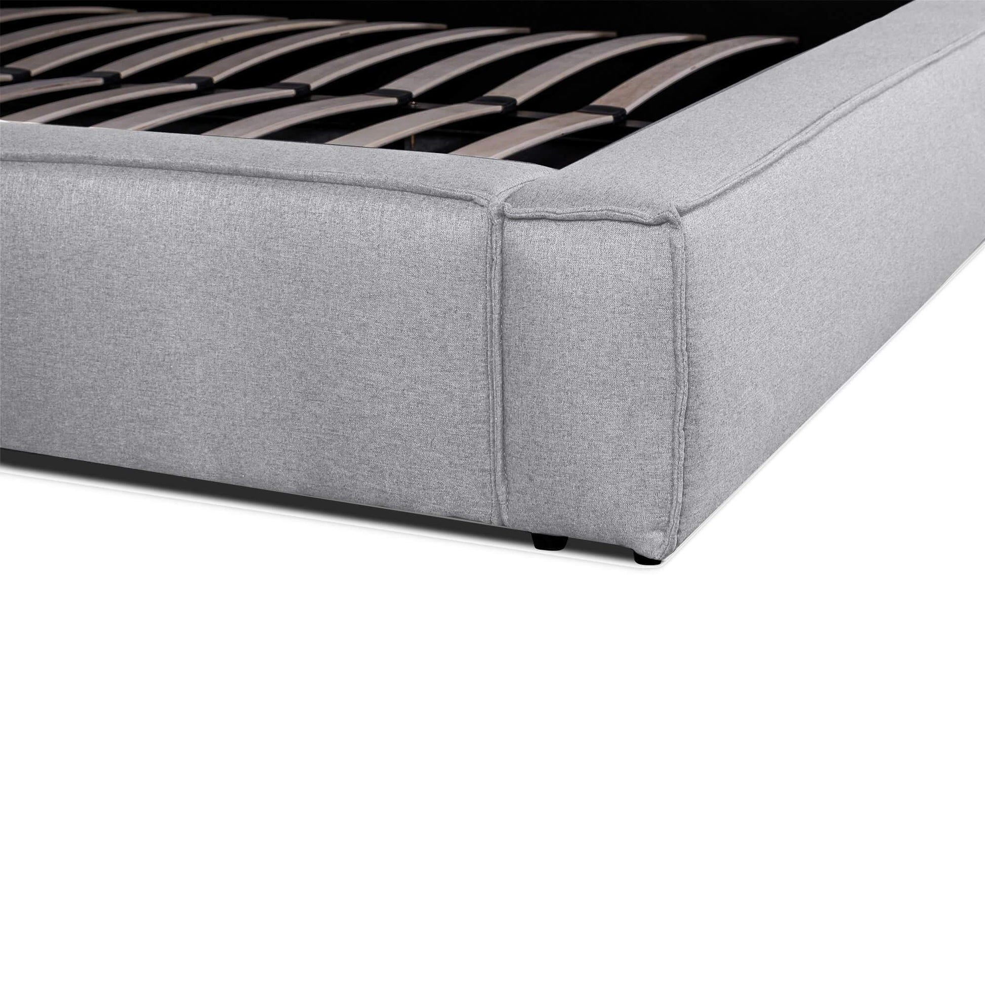 Calibre King Bed Frame - Pearl Grey Fabric BD2999-YO-Beds-Calibre-Prime Furniture