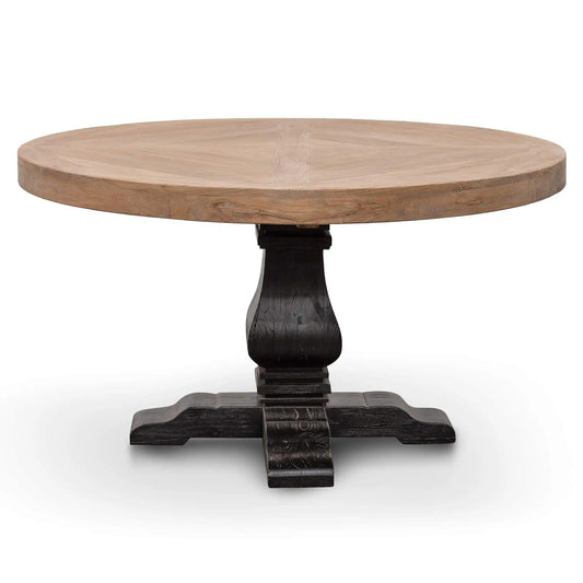 Calibre Natural Wooden Round Dining Table - Black Base DT6067 - Dining TablesDT6067 1