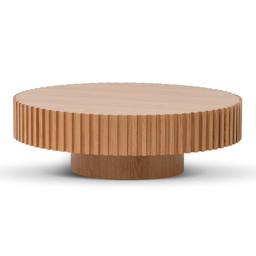 Calibre Oak Round Coffee Table - Natural - Coffee TableCF6860-CN 1