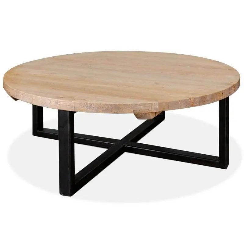 Calibre Reclaimed 100cm Round Coffee Table CF425 - Coffee TablesCF425 3