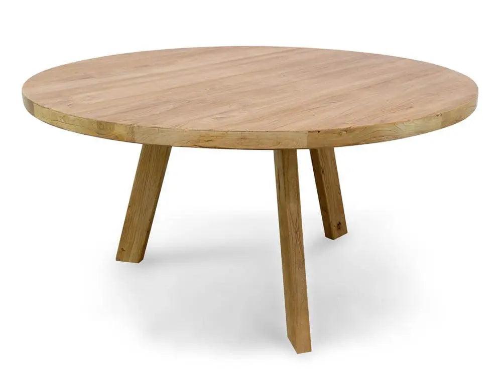 Calibre Reclaimed Elm Wood 1.5m Round Dining Table DT142 - Dining TablesDT142 1