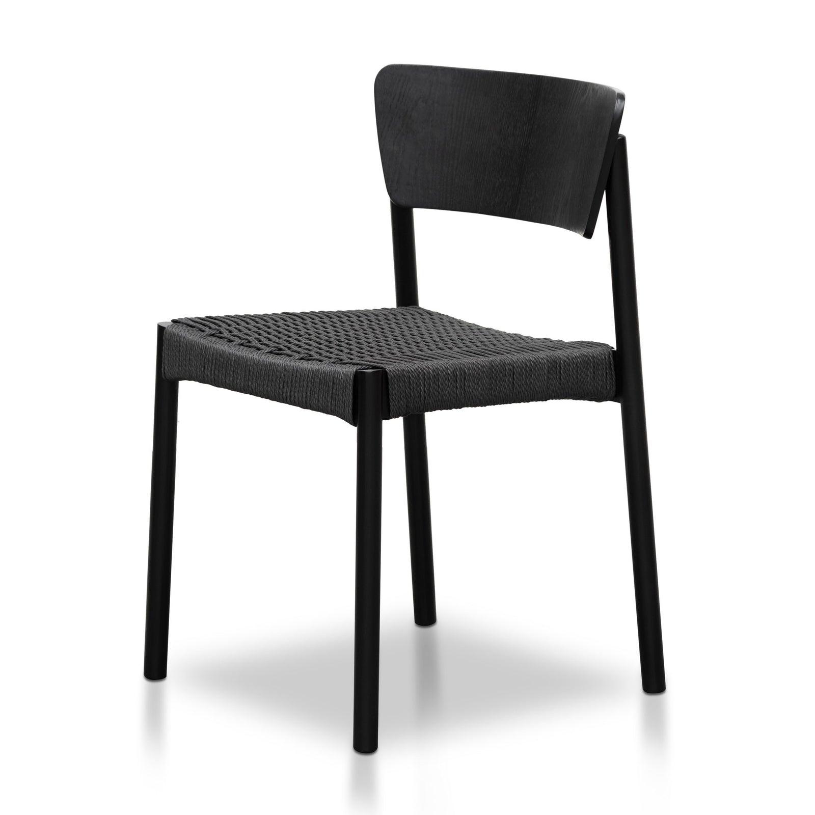 Calibre Rope Seat Dining Chair - Black - Dining ChairDC8151-SD 1