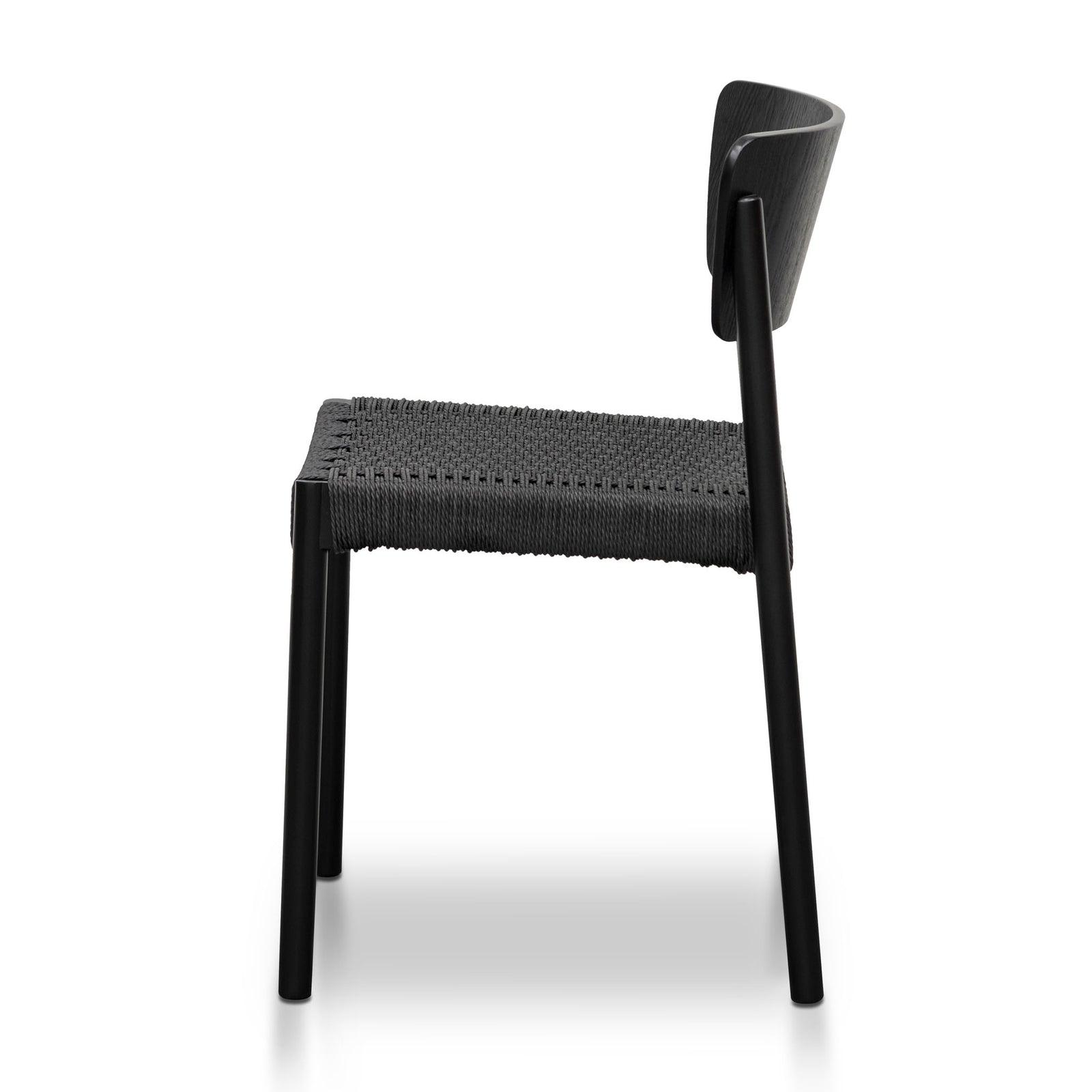 Calibre Rope Seat Dining Chair - Black - Dining ChairDC8151-SD 3