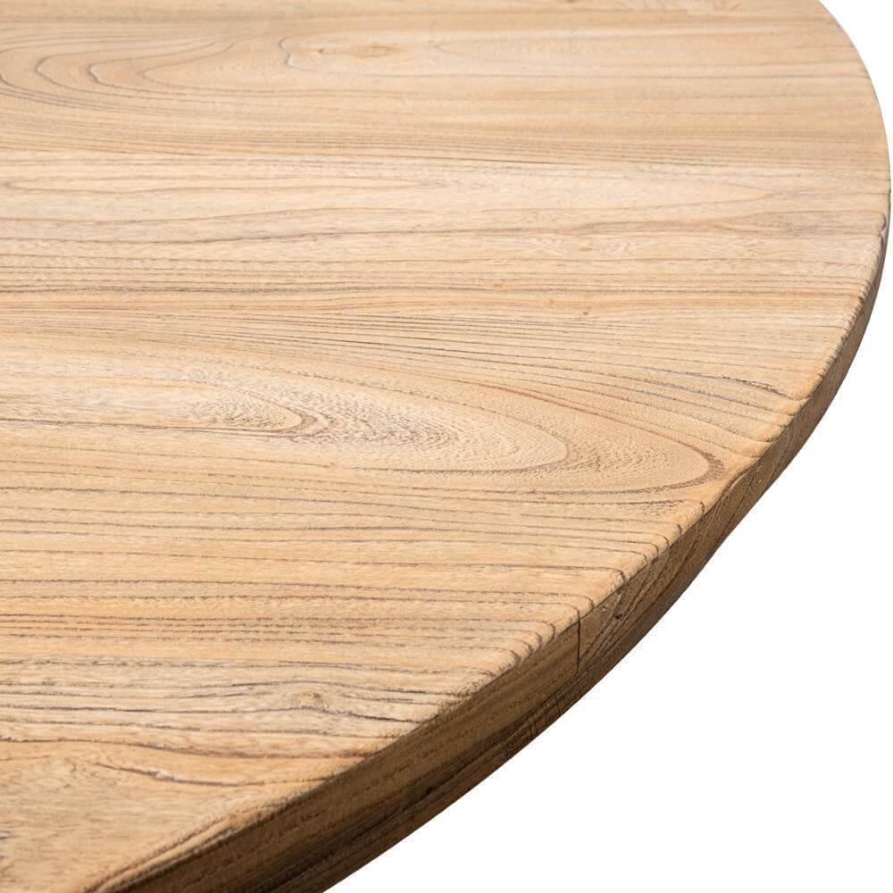 Calibre Round Dining Table 140cm - Rustic Natural DT2759-Dining Tables-Calibre-Prime Furniture