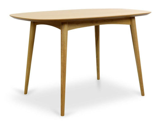 Calibre Scandinavian 1.3m Fixed Dining Table - Natural DT782-VN-Dining Tables-Calibre-Prime Furniture