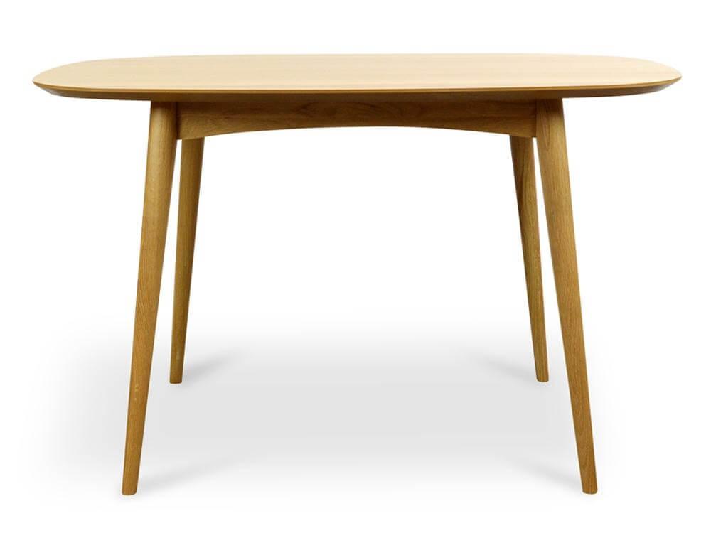 Calibre Scandinavian 1.3m Fixed Dining Table - Natural DT782-VN-Dining Tables-Calibre-Prime Furniture