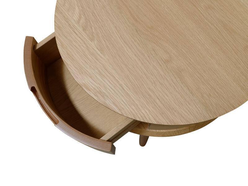 Calibre Scandinavian Lamp Side Table - Natural CF696-VN-Side Table-Calibre-Prime Furniture