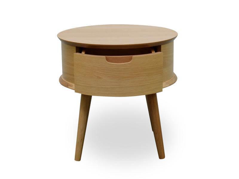 Calibre Scandinavian Lamp Side Table - Natural CF696-VN-Side Table-Calibre-Prime Furniture