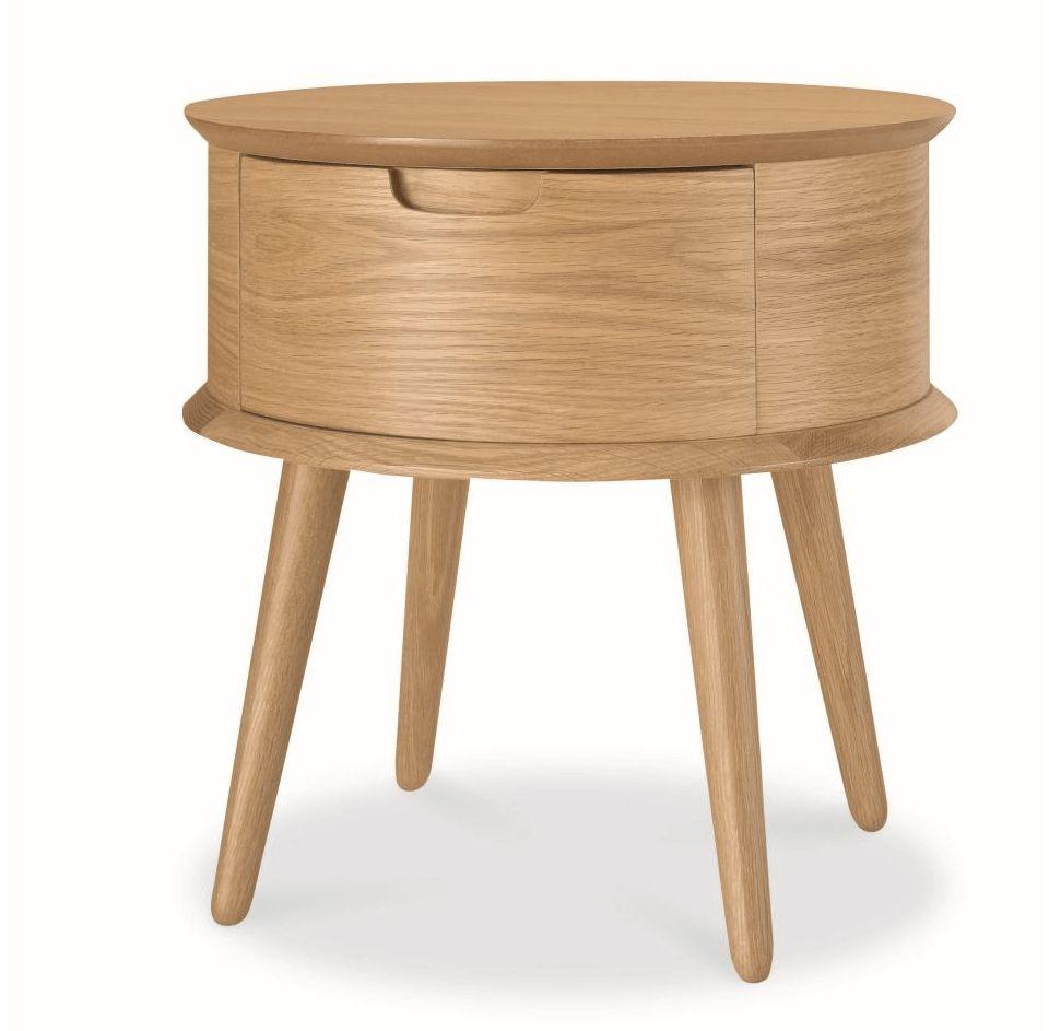 Calibre Scandinavian Lamp Side Table - Natural CF696-VN-Side Table-Calibre-Prime Furniture