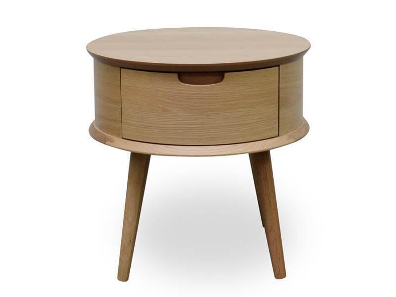 Calibre Scandinavian Lamp Side Table - Natural CF696-VN-Side Table-Calibre-Prime Furniture