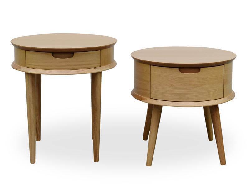 Calibre Scandinavian Lamp Side Table - Natural CF696-VN-Side Table-Calibre-Prime Furniture