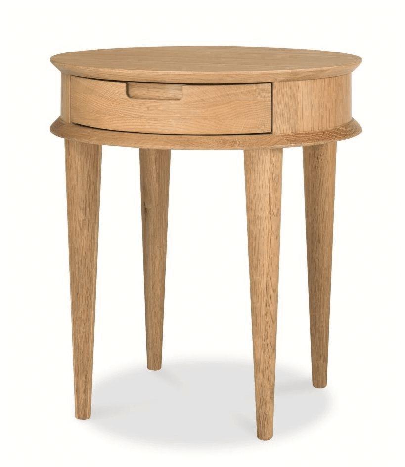 Calibre Scandinavian Lamp Side Table with Drawers - Natural CF692-VN-Side Table-Calibre-Prime Furniture