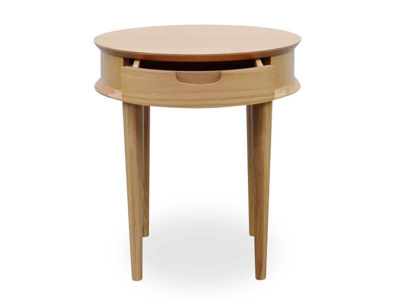 Calibre Scandinavian Lamp Side Table with Drawers - Natural CF692-VN-Side Table-Calibre-Prime Furniture