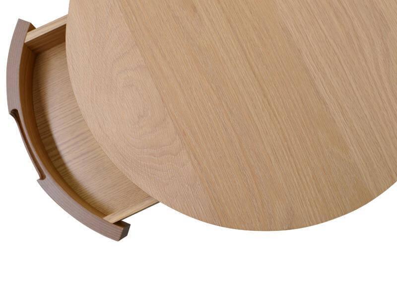 Calibre Scandinavian Lamp Side Table with Drawers - Natural CF692-VN-Side Table-Calibre-Prime Furniture