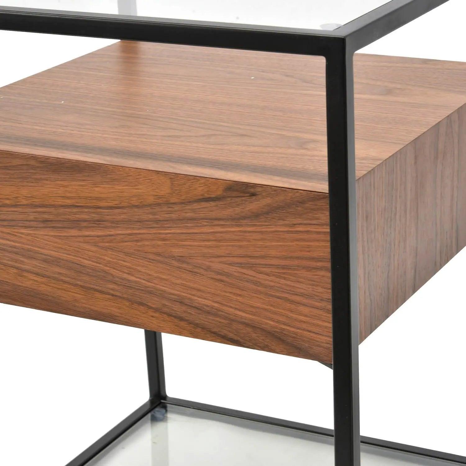 Calibre Scandinavian Side Table - Walnut ST311WAL-IG - Side TableST311WAL-IG 2