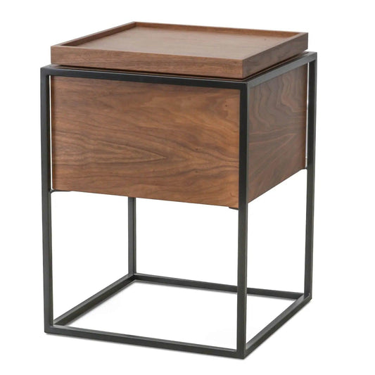 Calibre Scandinavian Side Table - Walnut ST312WAL-IG - Side TableST312WAL-IG 1