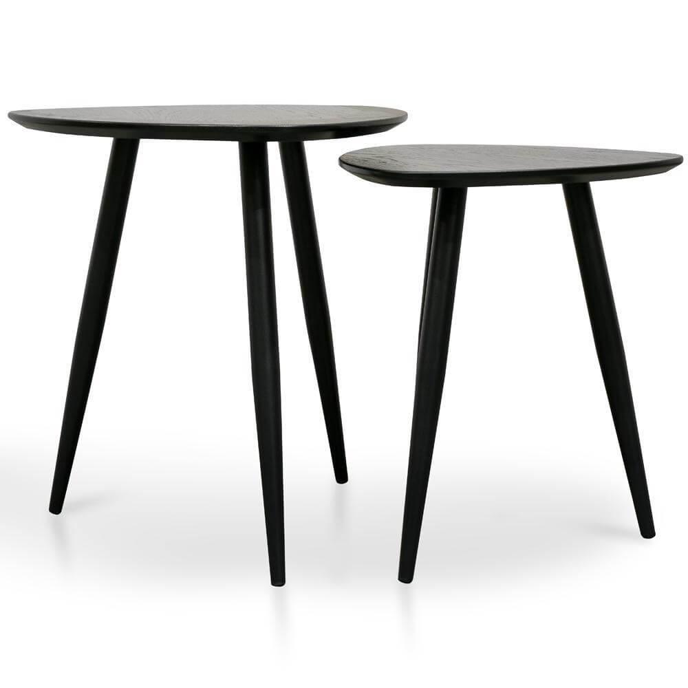 Calibre Set of Side Table - Black ST2410-KD-Side Table-Calibre-Prime Furniture