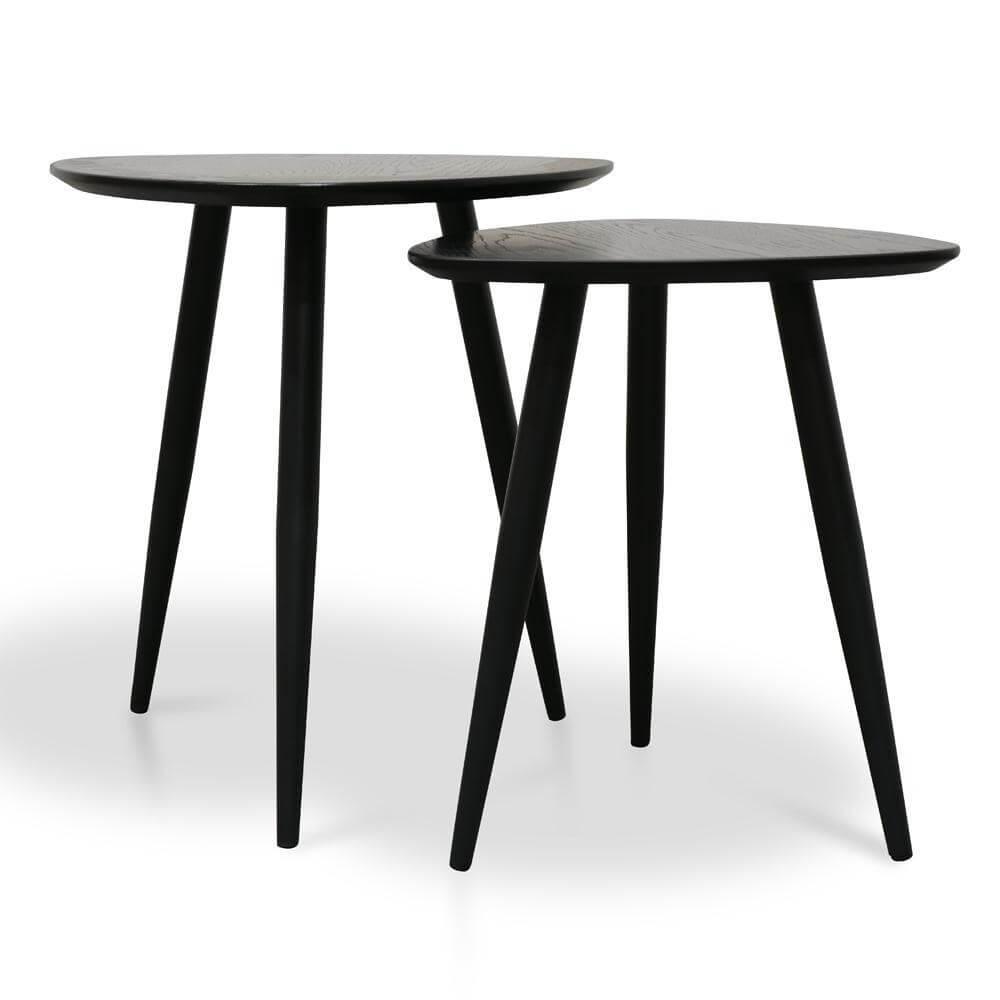 Calibre Set of Side Table - Black ST2410-KD-Side Table-Calibre-Prime Furniture