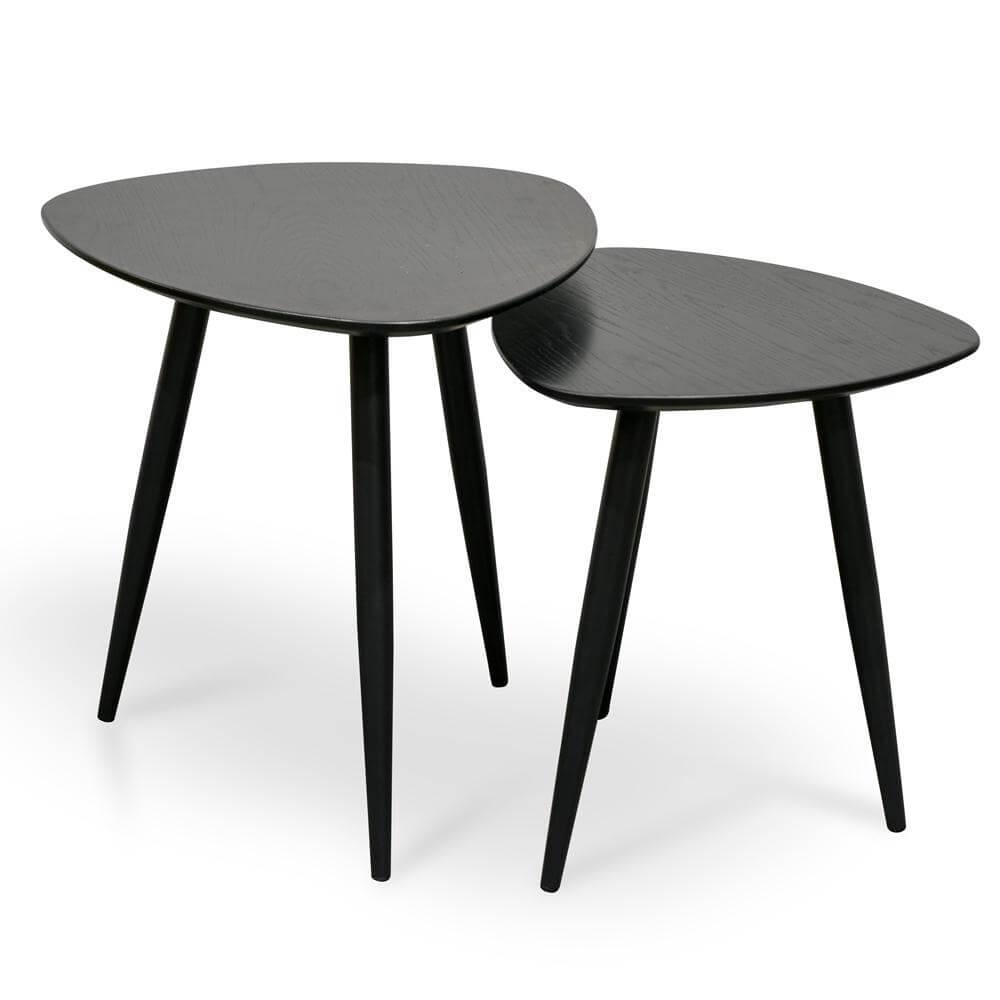 Calibre Set of Side Table - Black ST2410-KD-Side Table-Calibre-Prime Furniture